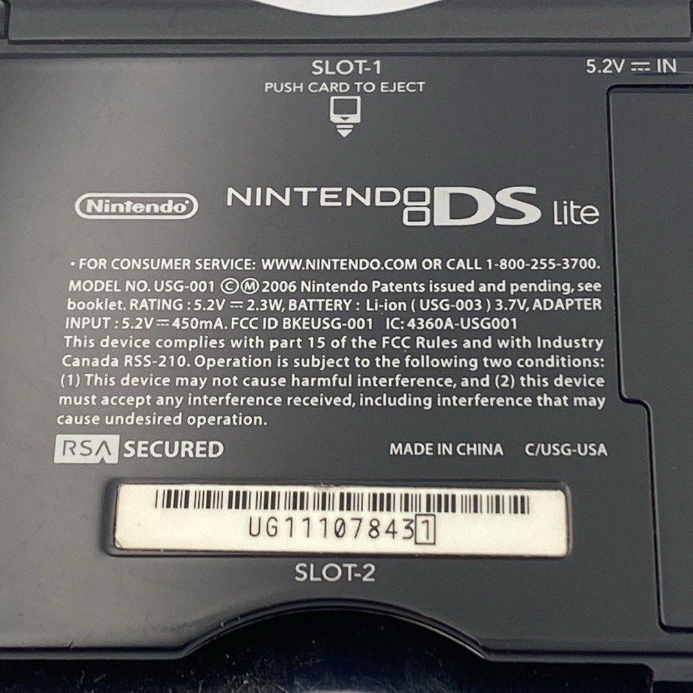 Nintendo DS Lite Handheld Console for Parts Repair USG-001 Works W Issues U Fix - Picture 17 of 17